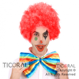 PELUCA PAYASO ROJA x 1